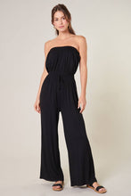 Load image into Gallery viewer, Ayanna Tube Wide Leg Jumpsuit Black
