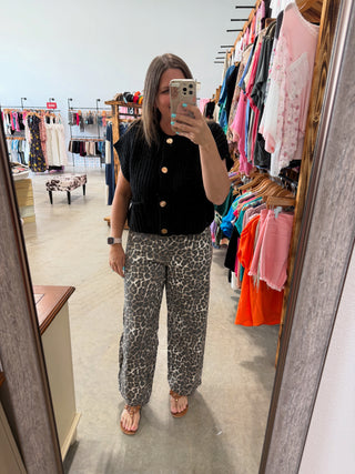 Barrel Leopard Pants