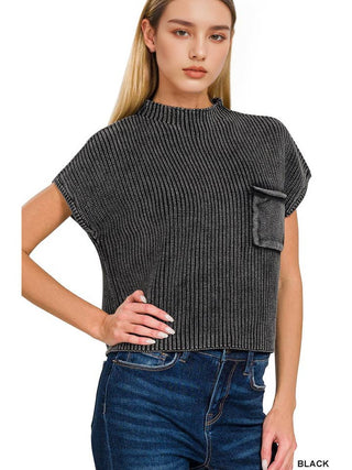 Paisley Acid Wash Sweater