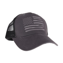 Load image into Gallery viewer, CC Laser Etched USA Flag Trucker Hat
