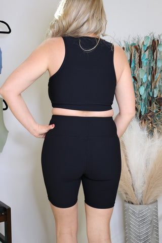 Black Feeling The Breeze Sports Bra by LuvLeigh Apparel