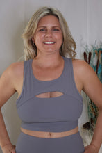 Load image into Gallery viewer, Grey Feeling The Breeze Sports Bra by LuvLeigh Apparel

