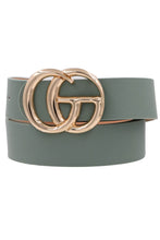 Load image into Gallery viewer, G Buckle Faux Leather Belt
