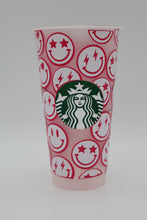 Load image into Gallery viewer, Smiley Face Starbucks Cold Cup 24oz
