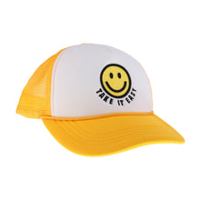 Load image into Gallery viewer, Take it Easy Smiley Face C.C Trucker Ball Cap
