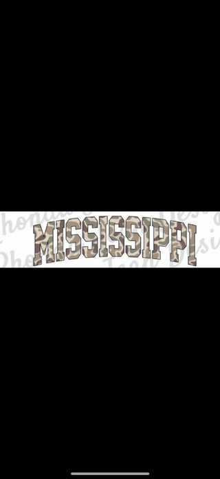 Mississippi Camo Graphic Top
