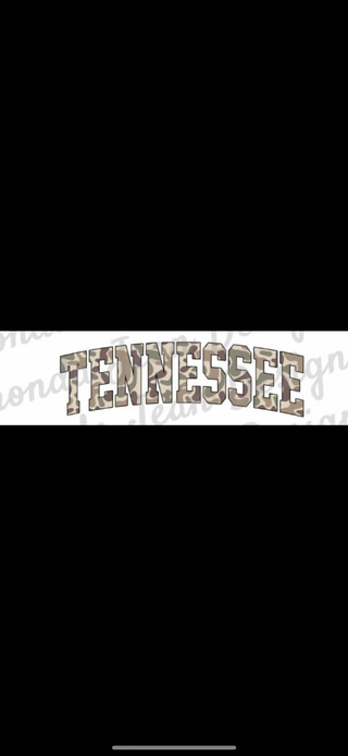 Tennessee Camo Graphic Top