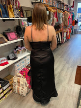 Load image into Gallery viewer, Phoebe Satin Ruffled Asymmetrical Hem Cami Maxi Dress
