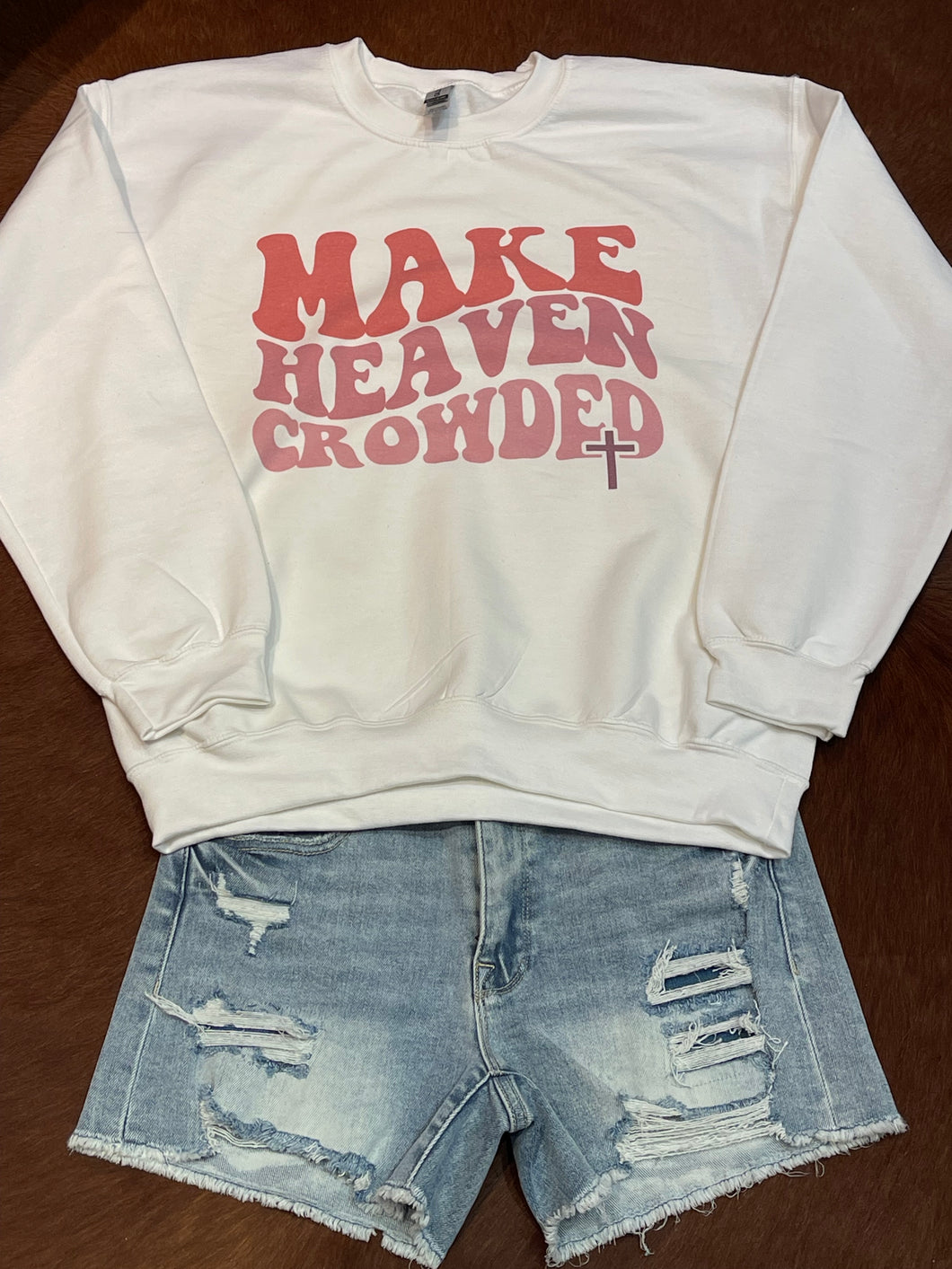 Make Heaven Crowded Graphic Crewneck/T-Shirt