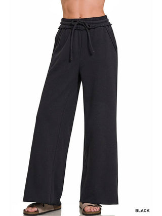 Fleece Wide Leg Sweatpants