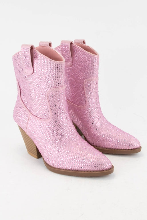 Bedazzled Cowboy Boot Pink