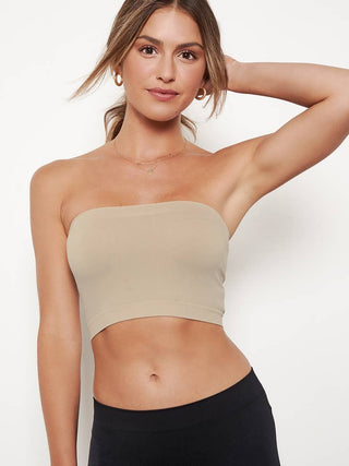 Seamless Crop Tube Top Nude