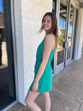 Load image into Gallery viewer, Rosa V-Neck Strappy Cross Back Dress Green
