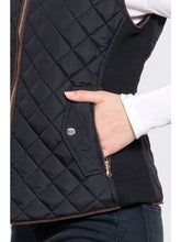 Load image into Gallery viewer, Sydney Quilted Vest Black
