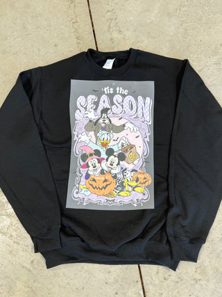 Tis The Season Halloween Characters Graphic Top