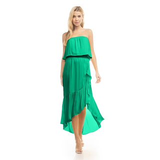 Caroline Strapless Dress Green