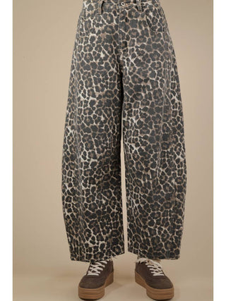 Barrel Leopard Pants (PREORDER)