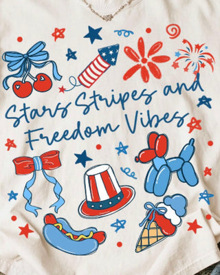Stars Stripes & Freedom Vibes Graphic Top