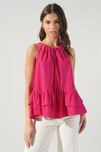 Load image into Gallery viewer, Lizette Tie Back Trapeze Top
