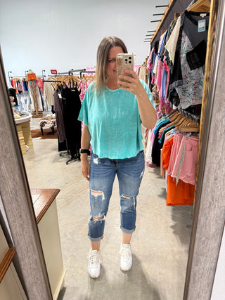 Jena Round Neck Short Sleeve Top