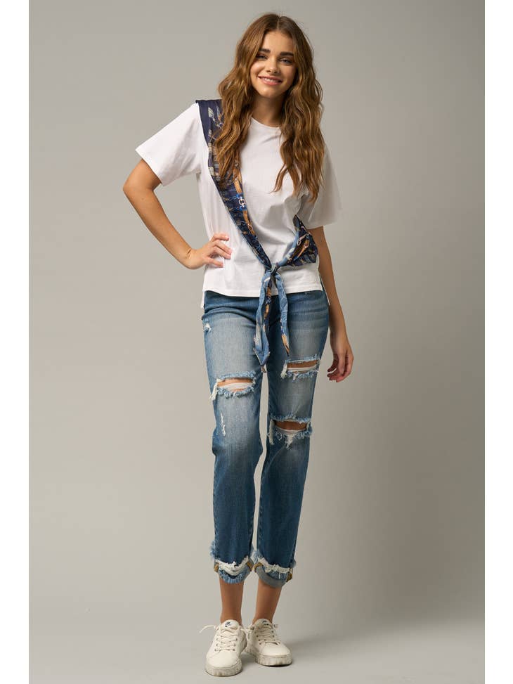 Kali Mid Rise Boyfriend Jean