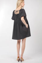 Load image into Gallery viewer, Syd Puff Sleeve Mini Dress Black
