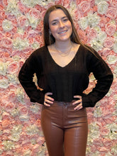Load image into Gallery viewer, Harper Faux Leather Leggings Fit Pants Chocolate
