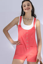 Load image into Gallery viewer, Stella Shorts Romper Coral
