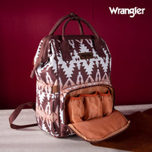Load image into Gallery viewer, Wrangler Aztec Printed Callie Backpack - Brown
