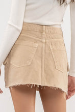 Load image into Gallery viewer, Lexi Cargo Sand Mini Skirt
