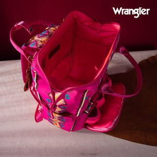 Wrangler Aztec Printed Callie Backpack - Hot Pink
