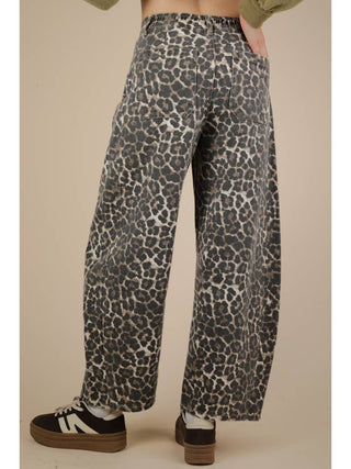Barrel Leopard Pants (PREORDER)
