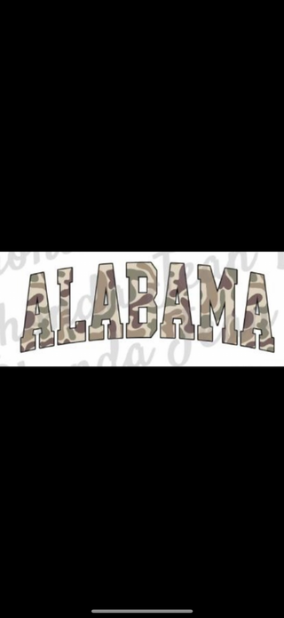 Alabama Camo Graphic Top