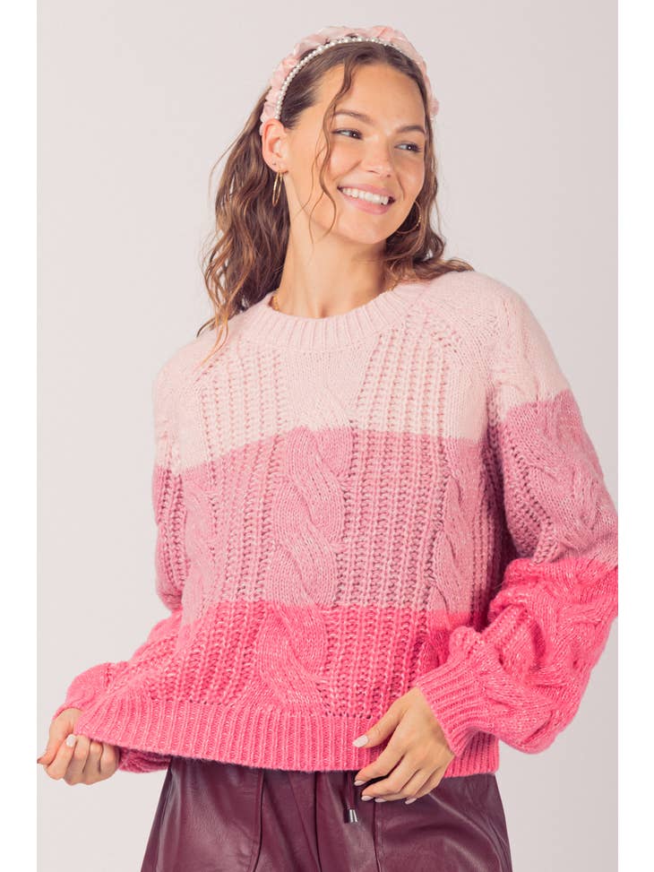 Charlotte Color Block Sweater