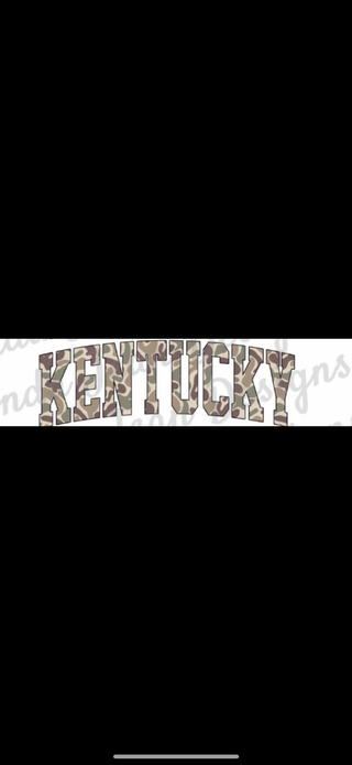 Kentucky Camo Graphic Top