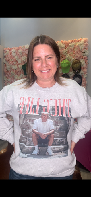 Trump Thug Life Graphic Crewneck/T-Shirt