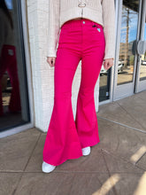Load image into Gallery viewer, Kennedy High Rise Super Flare Denim Pants Pink
