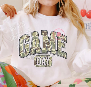 Camo Game Day Graphic Top