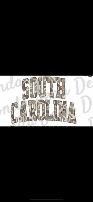 South Carolina Camo Graphic Top