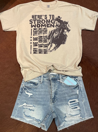 Strong Women Graphic Crewneck/T-Shirt