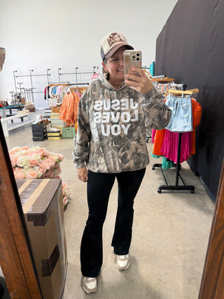 Jesus Love Me Camo Hoodie