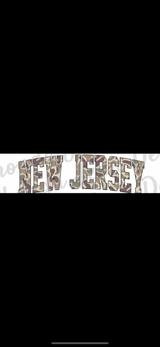 New Jersey Camo Graphic Top