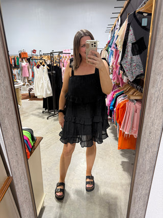 Black Ruffle Dress