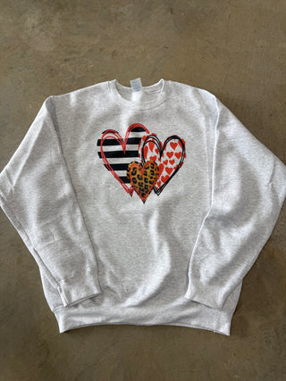Valentines Day Hearts Graphic Top