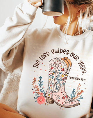 The Lord Guides Our Steps Graphic Top