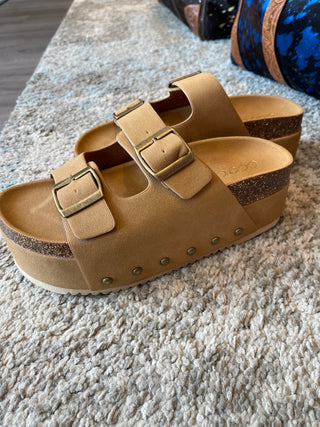 Summer Chunky Platform Sandal Tan