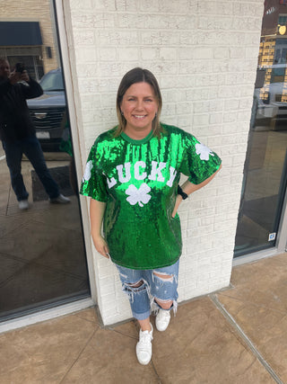 Lucky Sequin Top