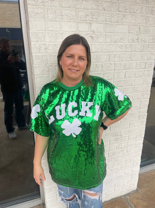 Lucky Sequin Top