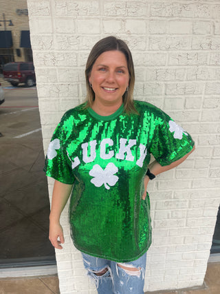 Lucky Sequin Top