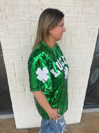 Lucky Sequin Top